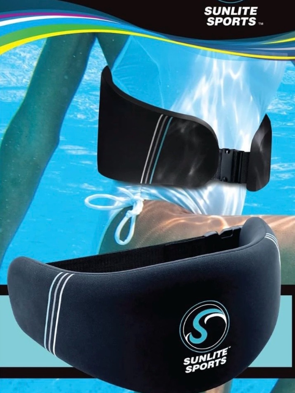 Sunlite XL Sports Aqua Fitness Premium Flotation Swim Belt Water Aerobics Equip